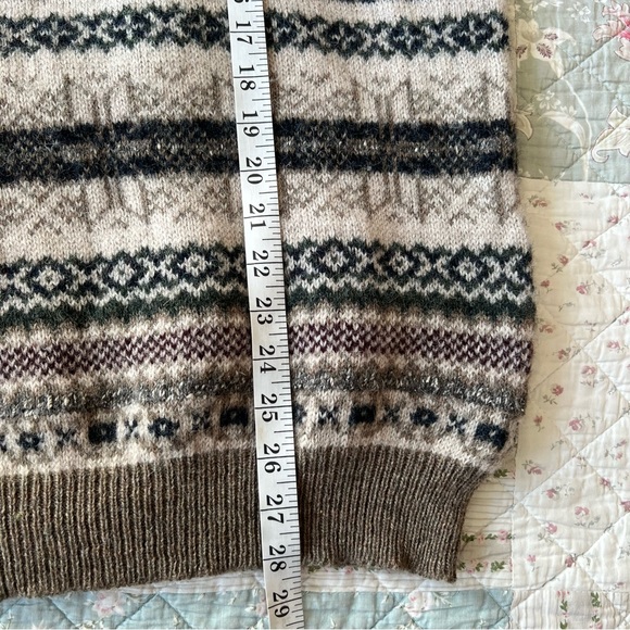 Vintage 100% Wool Multicolor Sweater Size XL Oversized - Picture 6 of 8